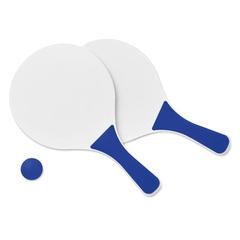 Vue Set tennis de plage - Mini match de couleur bleu| Krokrodeal