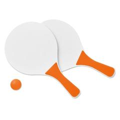 Vue Set tennis de plage - Mini match de couleur orange| Krokrodeal