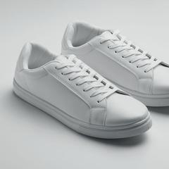 Vue Baskets en PU Taille 42 - Blancos de couleur blanc| Krokrodeal
