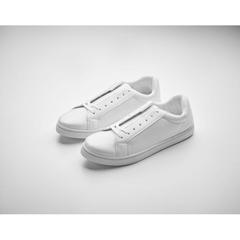 Vue Baskets en PU Taille 45 - Blancos de couleur blanc| Krokrodeal