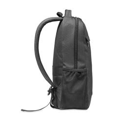 Vue Sac pour ordinateur RPET 600D - Waipio de couleur noir| Krokrodeal