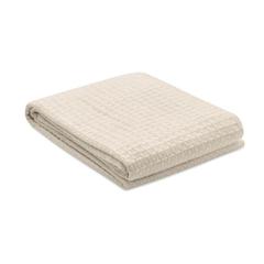 Vue Couverture en coton 350 gr/m² - Gusto de couleur marron| Krokrodeal