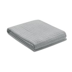Vue Couverture en coton 350 gr/m² - Gusto de couleur gris| Krokrodeal