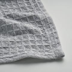 Vue Couverture en coton 350 gr/m² - Gusto de couleur gris| Krokrodeal