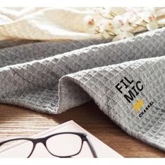 Vue Couverture en coton 350 gr/m² - Gusto de couleur gris| Krokrodeal