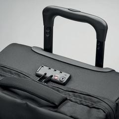 Vue Trolley en RPET 600D - Artic de couleur noir| Krokrodeal