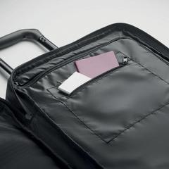 Vue Trolley en RPET 600D - Artic de couleur noir| Krokrodeal