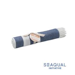 Vue Serviette SEAQUAL® 70x140cm - Mar de couleur bleu| Krokrodeal