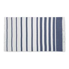Vue Serviette SEAQUAL® 100x170cm - Wave de couleur bleu| Krokrodeal