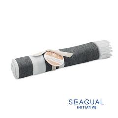 Vue Serviette SEAQUAL® 100x170cm - Wave de couleur gris| Krokrodeal