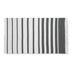 Vue Serviette SEAQUAL® 100x170cm - Wave de couleur gris| Krokrodeal