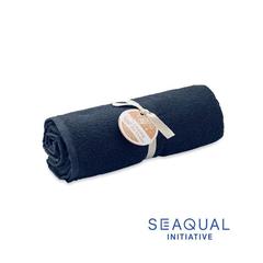 Vue SEAQUAL® serviette 70x140cm - Sand de couleur bleu| Krokrodeal