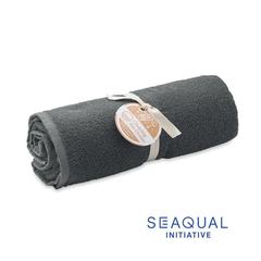 Vue SEAQUAL® serviette 100x170cm - Water de couleur gris| Krokrodeal