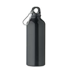 Vue Bouteille en alu recyclé 500 ml - Remoss de couleur noir| Krokrodeal