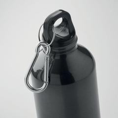 Vue Bouteille en alu recyclé 500 ml - Remoss de couleur noir| Krokrodeal