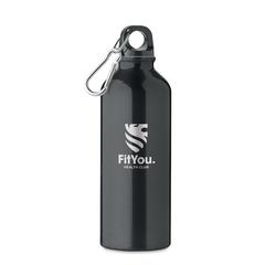 Vue Bouteille en alu recyclé 500 ml - Remoss de couleur noir| Krokrodeal