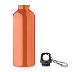 Vue Bouteille en alu recyclé 500 ml - Remoss de couleur orange| Krokrodeal