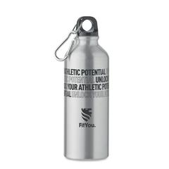 Vue Bouteille en alu recyclé 500 ml - Remoss de couleur gris| Krokrodeal