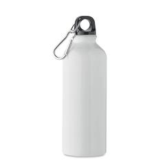 Vue Bouteille en alu recyclé 500 ml - Remoss de couleur blanc| Krokrodeal