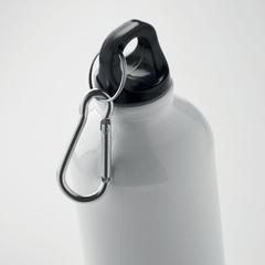 Vue Bouteille en alu recyclé 500 ml - Remoss de couleur blanc| Krokrodeal
