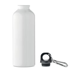 Vue Bouteille en alu recyclé 500 ml - Remoss de couleur blanc| Krokrodeal
