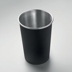 Vue Gobelet en inox recyclé - Fjard de couleur noir| Krokrodeal