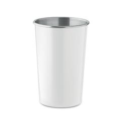 Vue Gobelet en inox recyclé - Fjard de couleur blanc| Krokrodeal