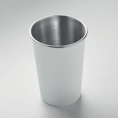 Vue Gobelet en inox recyclé - Fjard de couleur blanc| Krokrodeal
