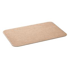 Vue Paillasson en lin - Zapzap de couleur marron| Krokrodeal