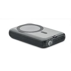 Vue Powerbank solaire 5000 mAh - Solpow de couleur noir| Krokrodeal