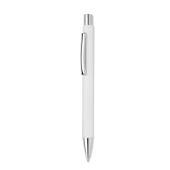 Vue Stylo à bille en papier recyclé - Olympia de couleur blanc| Krokrodeal