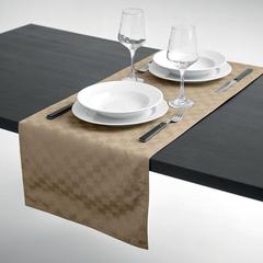 Vue Chemin de table en polyester - Spice de couleur marron| Krokrodeal
