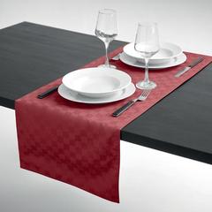 Vue Chemin de table en polyester - Spice de couleur rouge| Krokrodeal