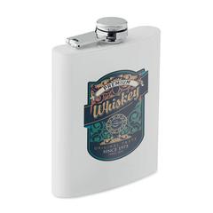 Vue Flasque pour sublimation - Sublim hip de couleur blanc| Krokrodeal