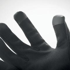 Vue Gants de sport tactiles - Lesport de couleur noir| Krokrodeal