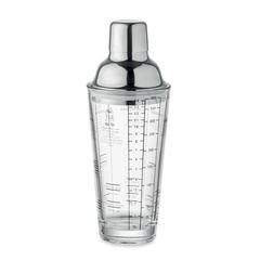 Vue Shaker en verre 400 ml - Politan de couleur blanc| Krokrodeal