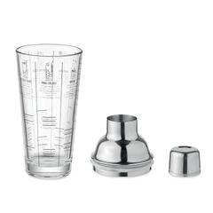 Vue Shaker en verre 400 ml - Politan de couleur blanc| Krokrodeal