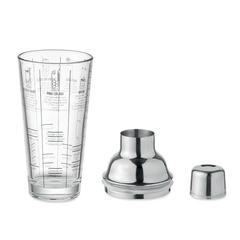 Vue Shaker en verre 400 ml - Politan de couleur blanc| Krokrodeal
