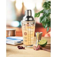 Vue Shaker en verre 400 ml - Politan de couleur blanc| Krokrodeal
