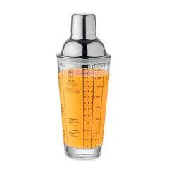 Vue Shaker en verre 400 ml - Politan de couleur blanc| Krokrodeal