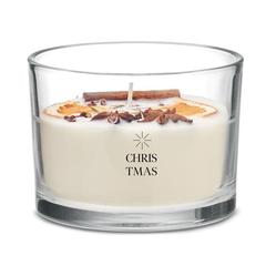 Vue Bougie en cire végétale 300 gr - Citrus de couleur blanc| Krokrodeal