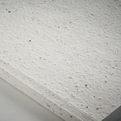 Vue Carnet A5 couv. papier semence - Seed book de couleur blanc| Krokrodeal