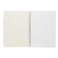 Vue Carnet A5 couv. papier semence - Seed ring de couleur blanc| Krokrodeal