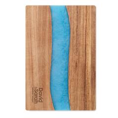 Vue Planche à découper en acacia - Grooves de couleur marron| Krokrodeal