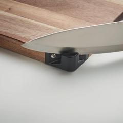 Vue Planche à découper en acacia - Acalim de couleur marron| Krokrodeal