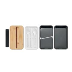 Vue Lunchbox en PP recyclé - Wint de couleur noir| Krokrodeal