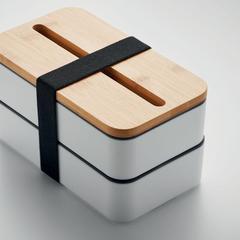 Vue Lunchbox en PP recyclé - Wint de couleur blanc| Krokrodeal