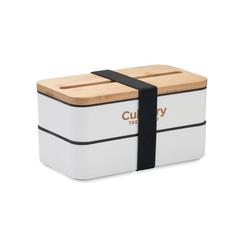 Vue Lunchbox en PP recyclé - Wint de couleur blanc| Krokrodeal