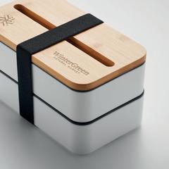 Vue Lunchbox en PP recyclé - Wint de couleur blanc| Krokrodeal