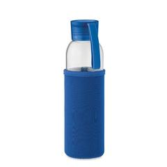 Vue Bouteille verre recyclé 500 ml - Ebor de couleur bleu| Krokrodeal